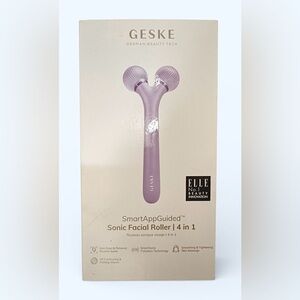 NWT Geske Smartphone Guided Sonic Facial Roller 4-in-1